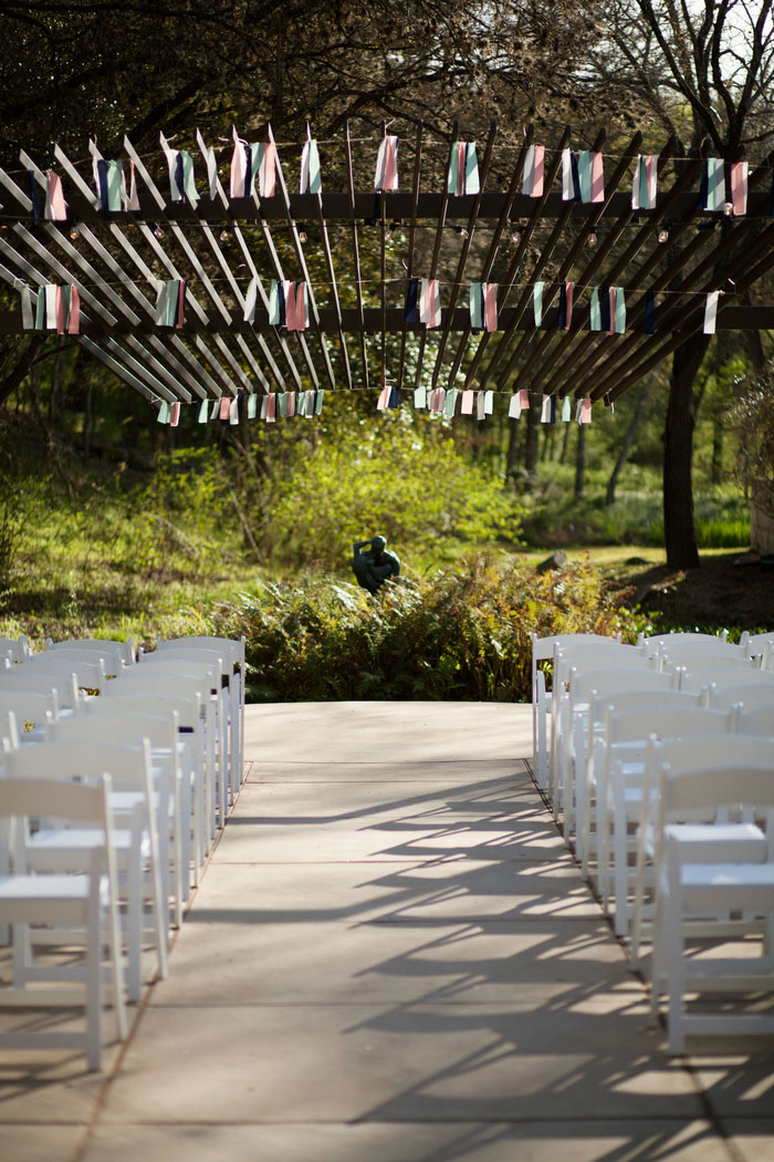 outdoor wedding ceremony set-up