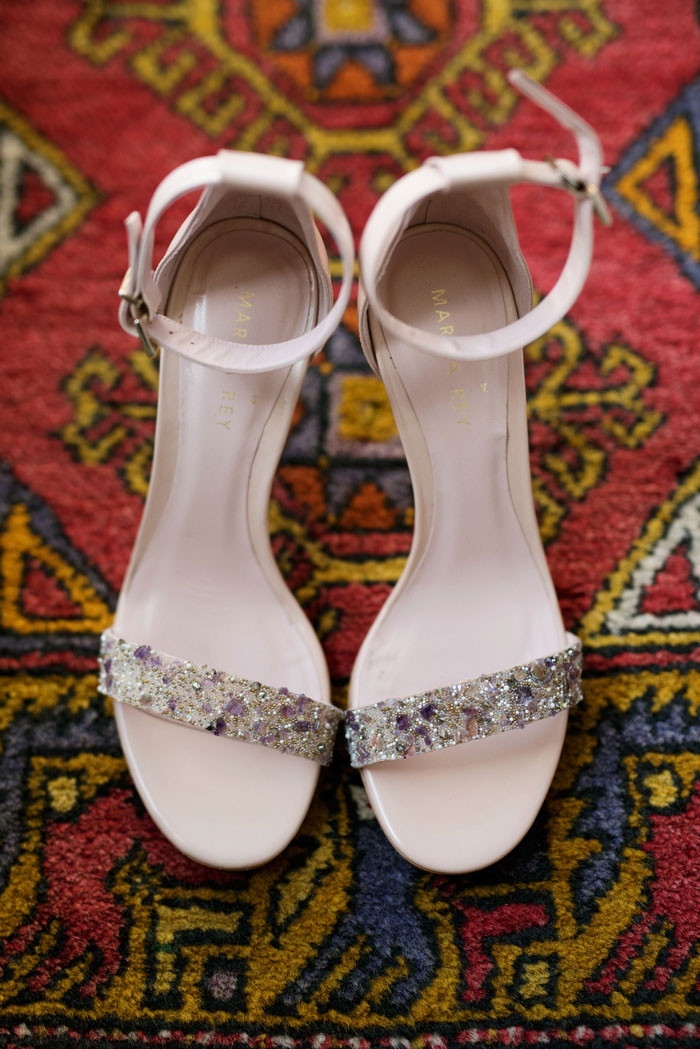 bride's wedding shoes