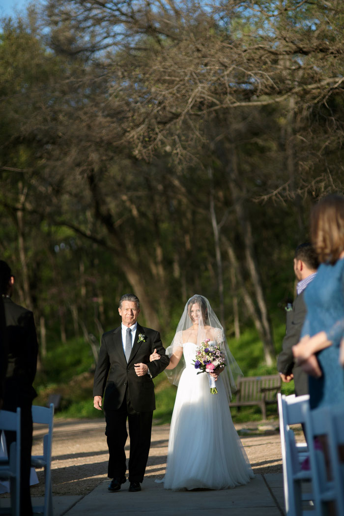 bride walking down the aisle