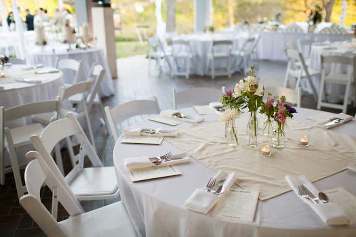 wedding reception dinner table