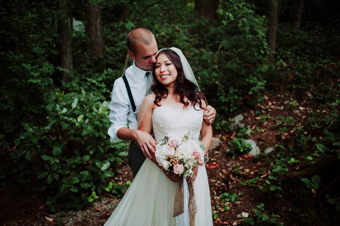 bride and groom portrait