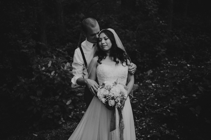 bride and groom portrait