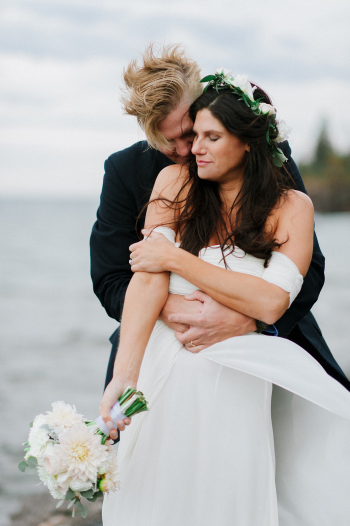 bride and groom portrait