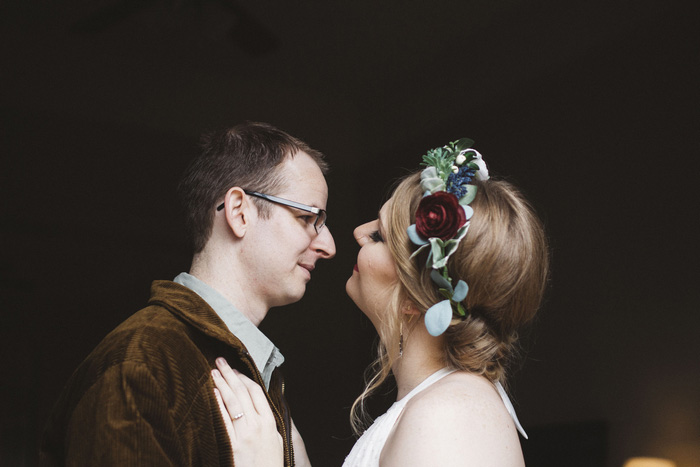 bride and groom portrait