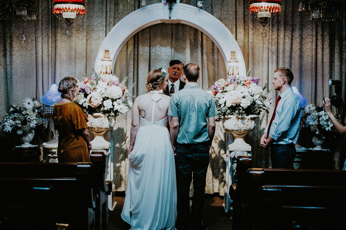 New Orleans wedding chapel ceremony