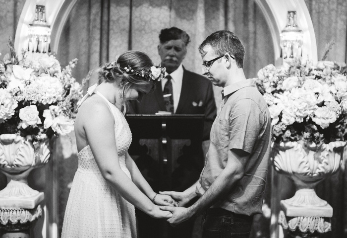 New Orleans wedding chapel ceremony