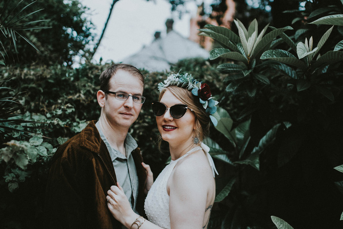 bride and groom portrait