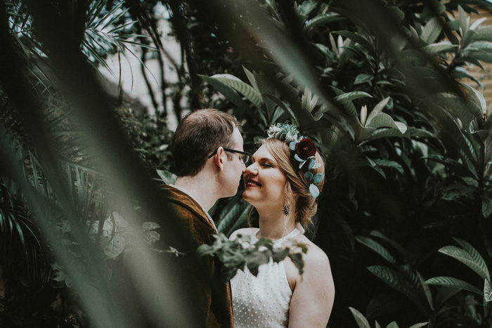 bride and groom portrait