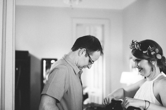 groom getting dressed