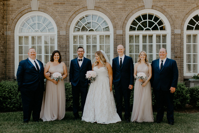 wedding party portrait