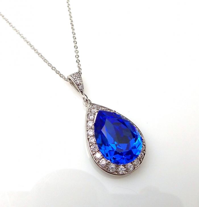 blue stone necklace