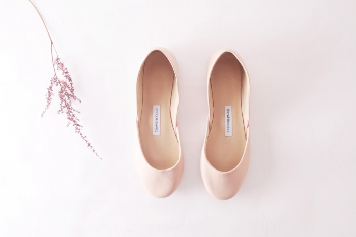 blush ballet shoes