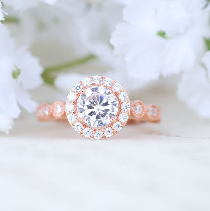 rose gold engagement ring 2