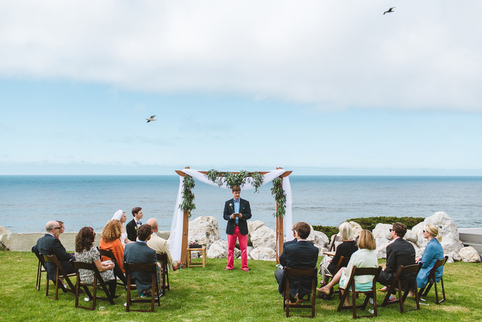 oceanfront wedding ceremony