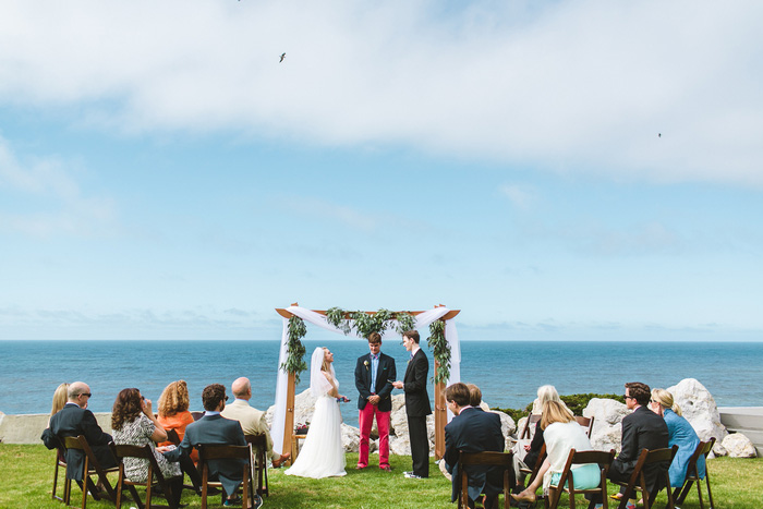 oceanfront wedding ceremony