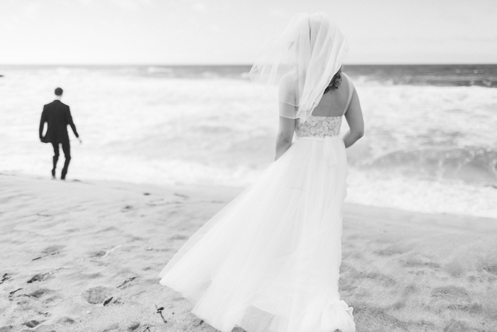 bride on the beach