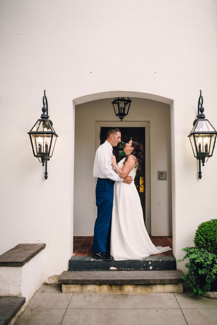 bride and groom portrait