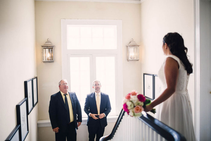 bride and her dad