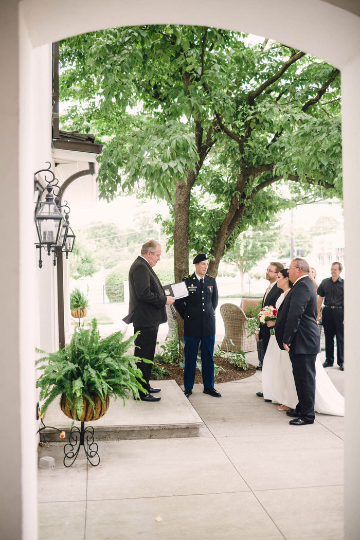 outdoor wedding ceremony