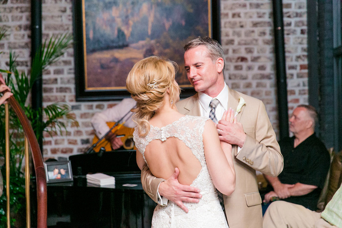 bride and groom first dance