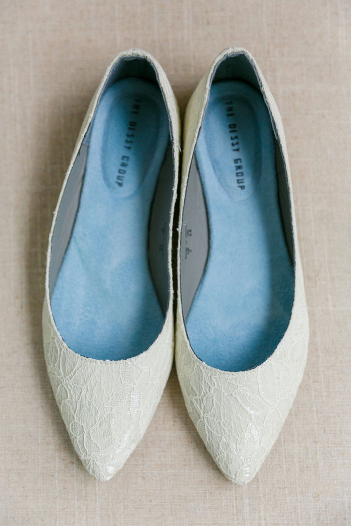 white wedding shoes