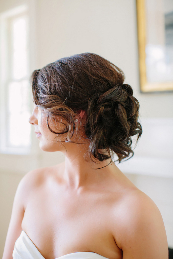 profile portrait of bride