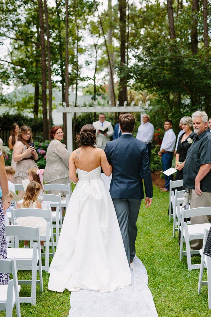 bride walking down the aisle