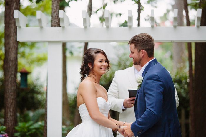 backyard wedding ceremony