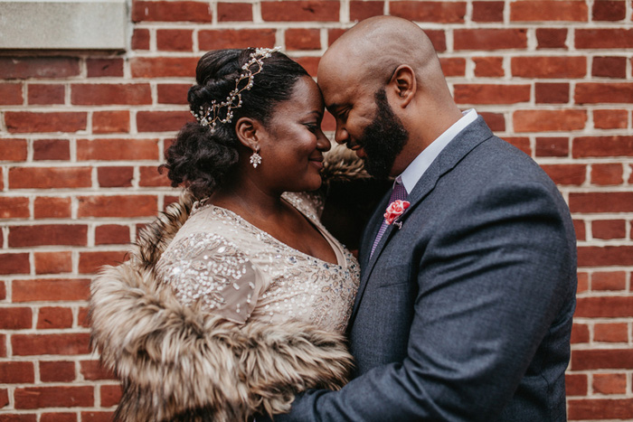 bride and groom portrait