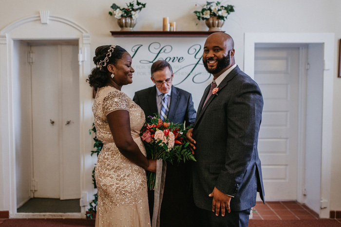 courthouse wedding ceremony