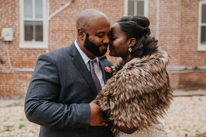 bride and groom portrait