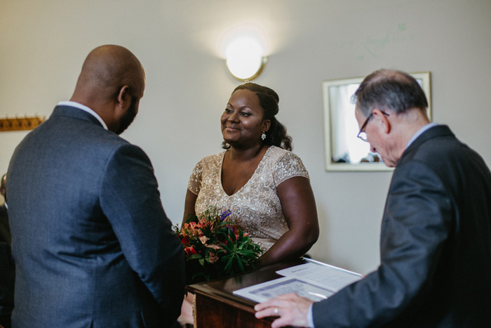 courthouse wedding ceremony