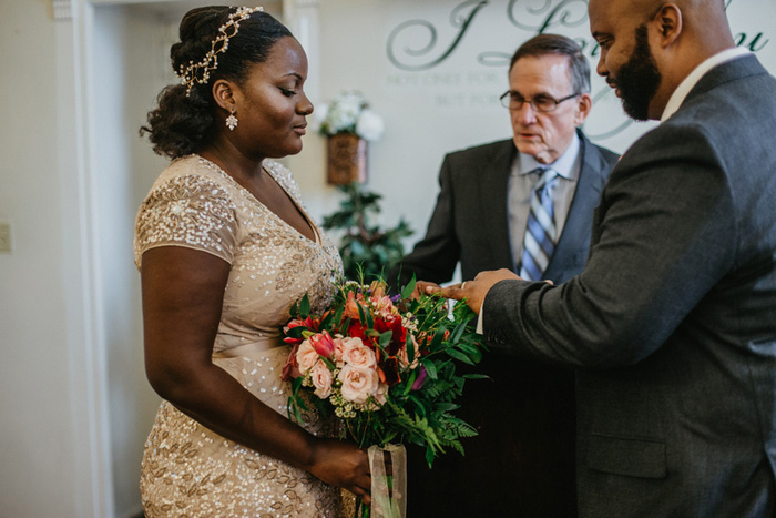 courthouse wedding ceremony