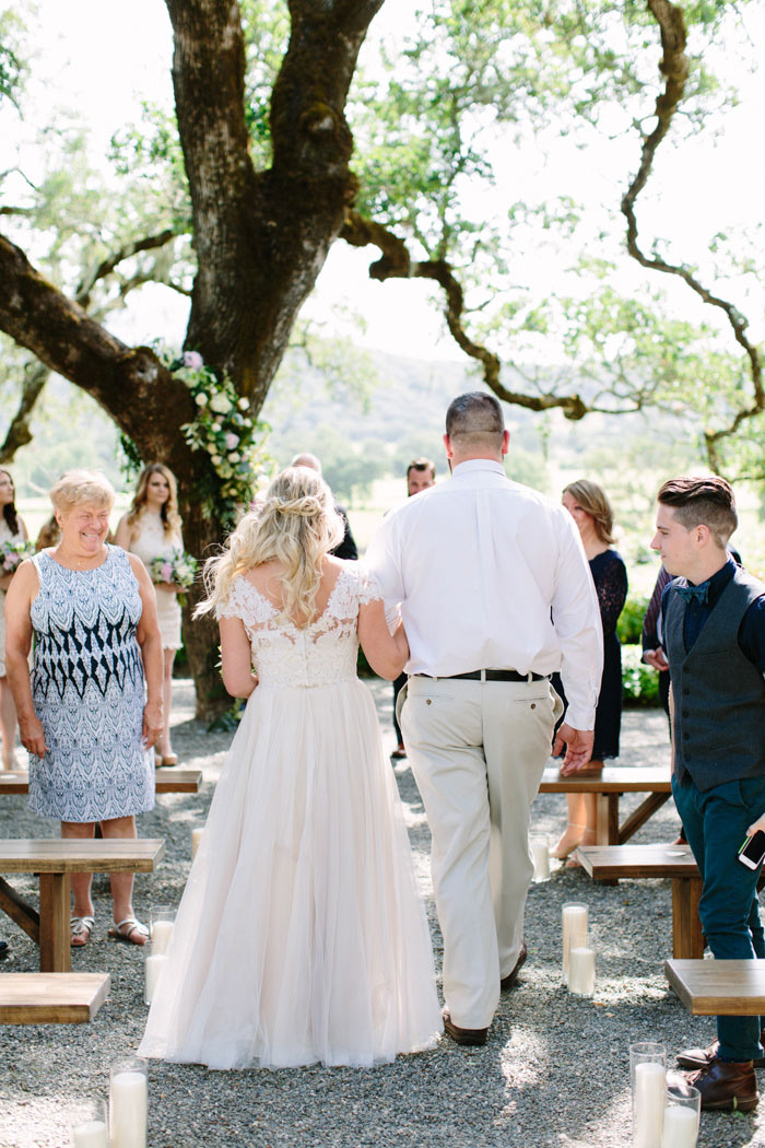 bride walking down the aisle