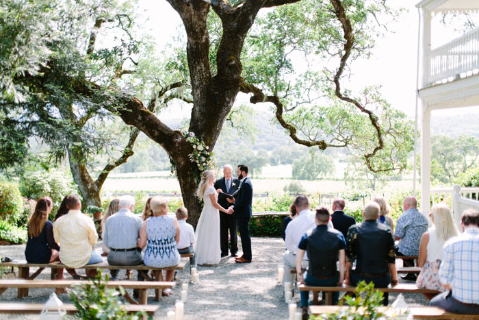 outdoor wedding ceremony