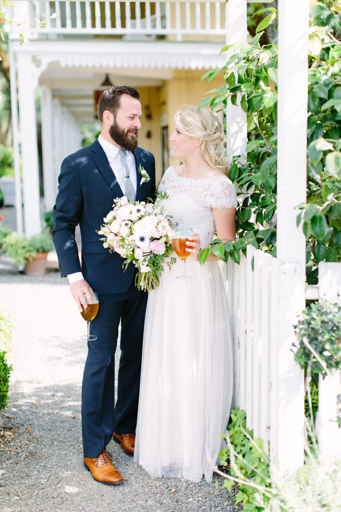 bride and groom portrait