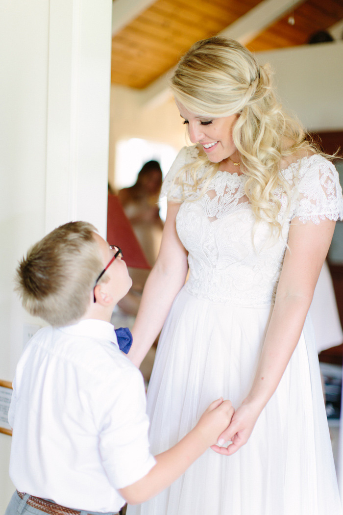 bride and son