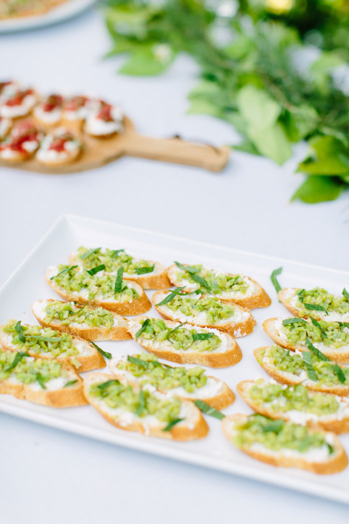 plate of crostini