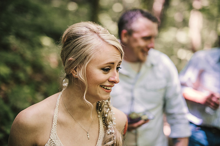 bride smiling