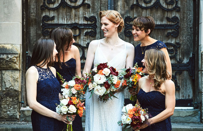 bridal party portrait