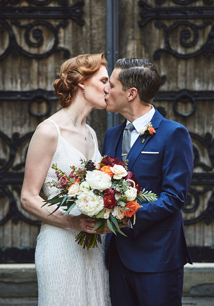 bride and groom portrait