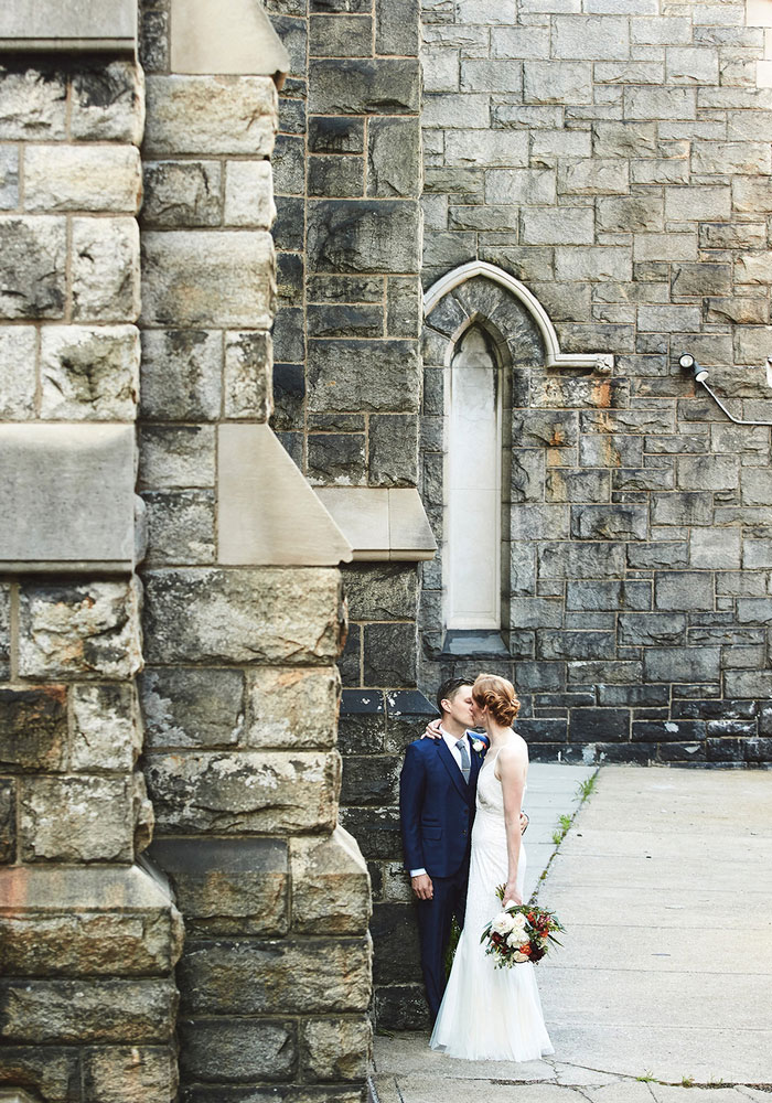 bride and groom portrait