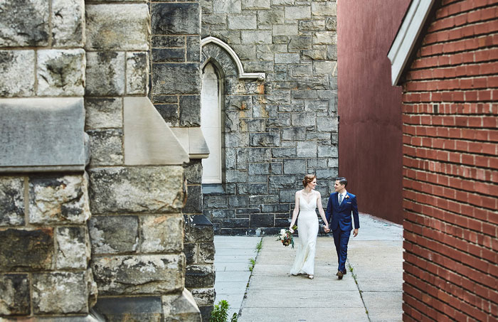 bride and groom portrait