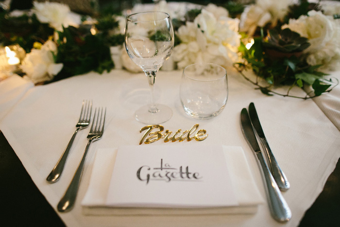 wedding place setting