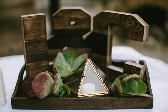 Wooden wedding monogram