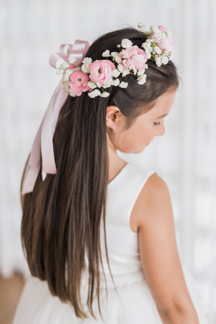 flower girl with flower crown