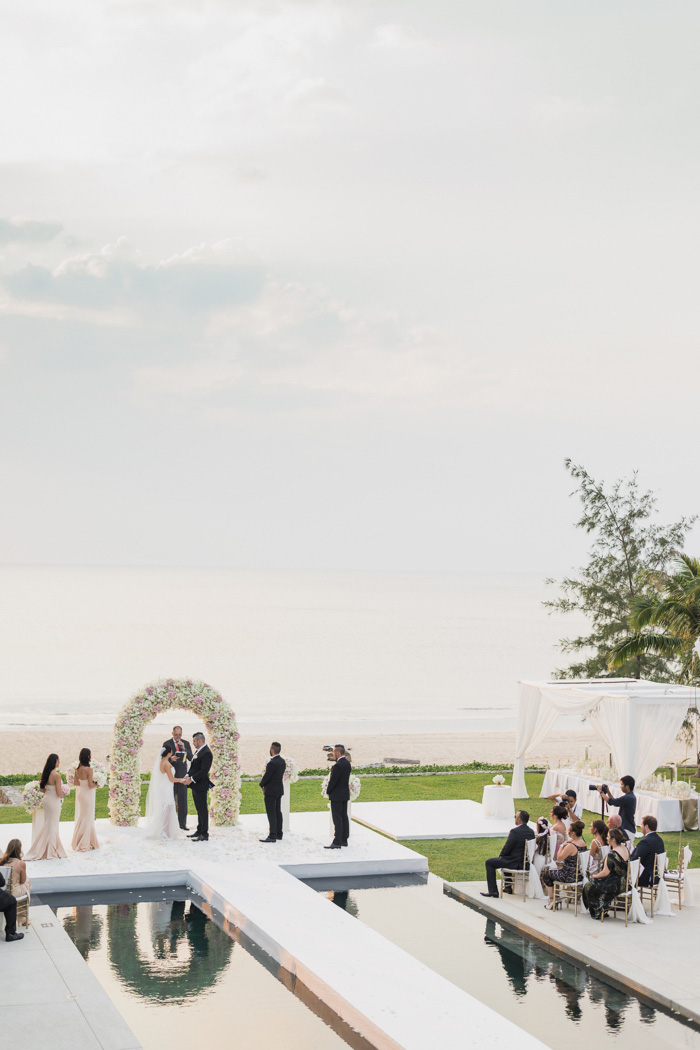 over water wedding ceremony 