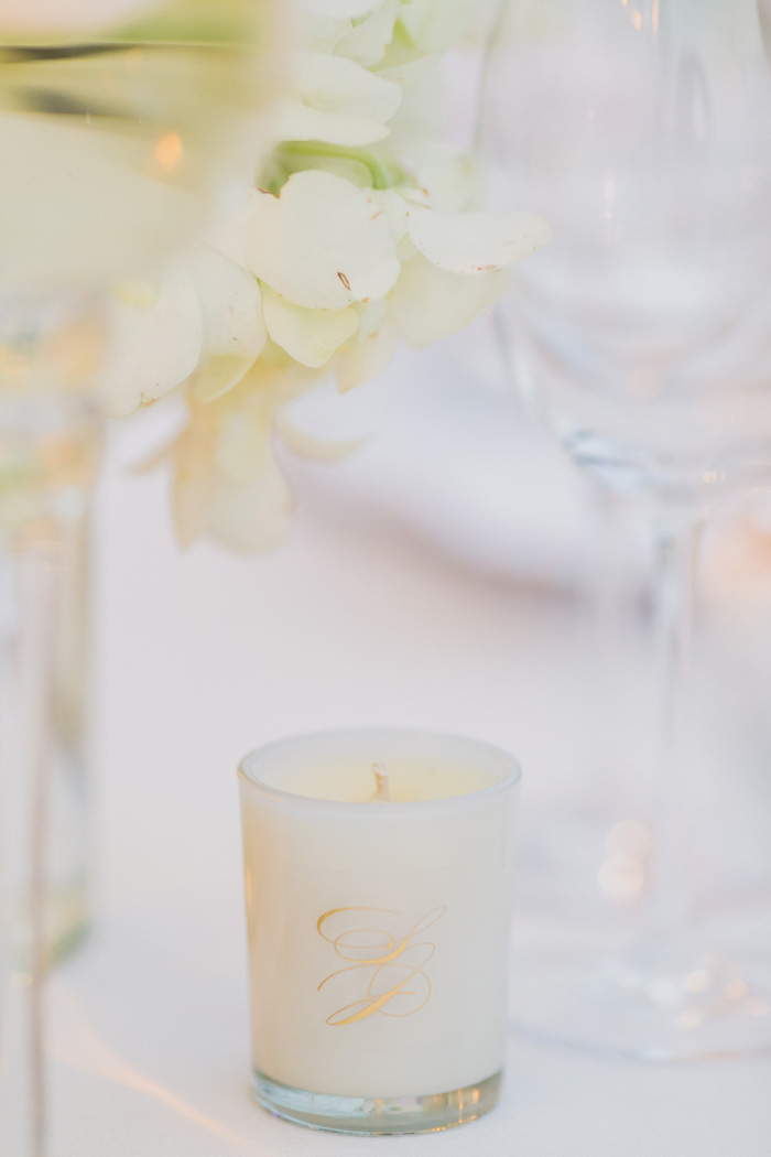 monogrammed candle