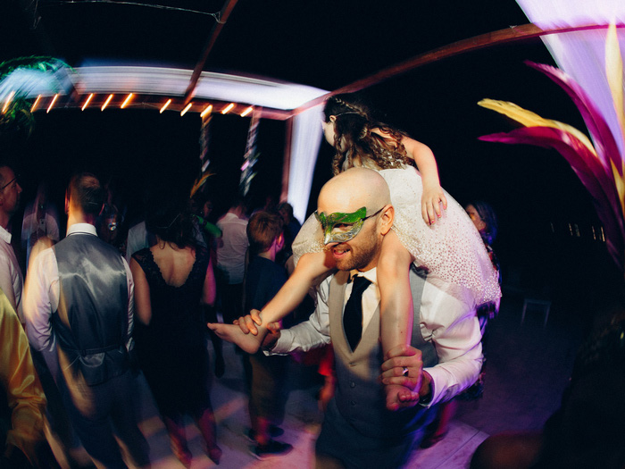 wedding reception on the beach