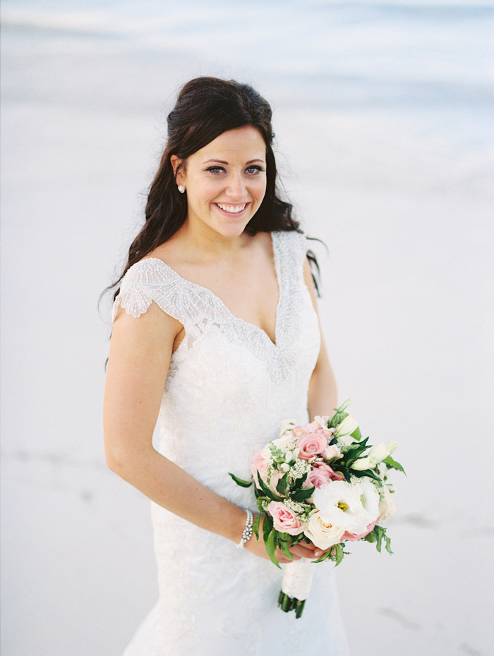 bride portrait on the beach